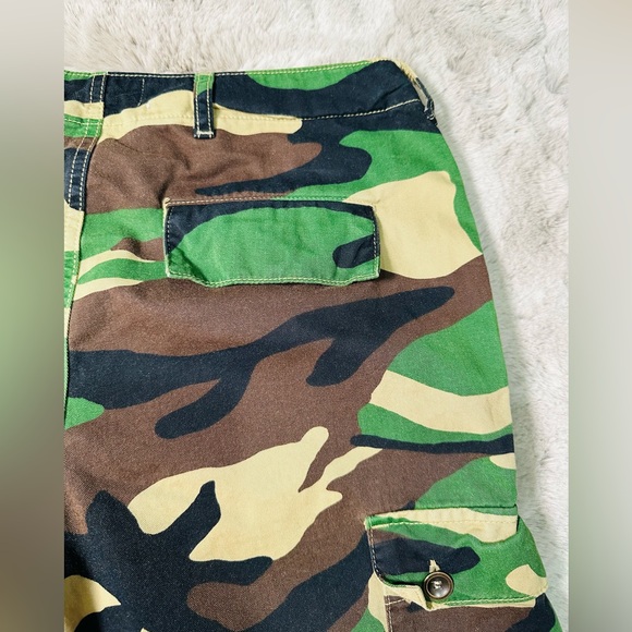 Leopard print cargo pants, mid waist - Picture 6 of 7